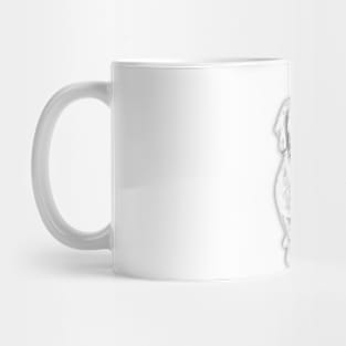 Golden Retriever Pencil Art Mug